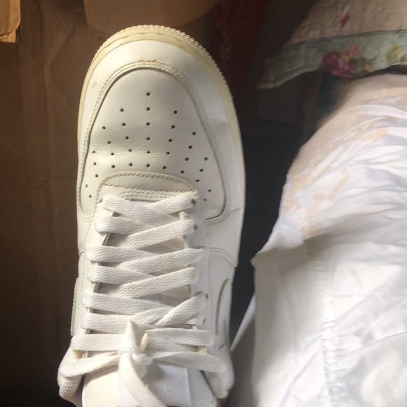 Nike Other - Nike White Sneakers with Perforated Design and Thick Sole